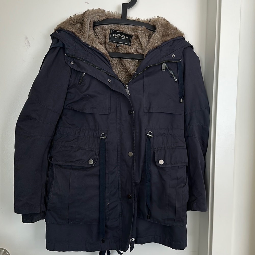 Ever New Winter jacket with hood